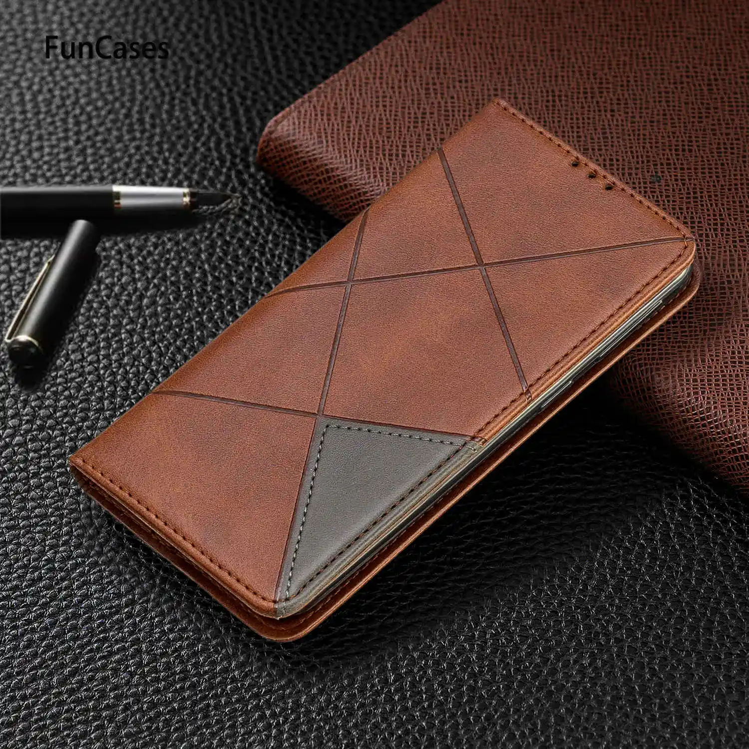 Чехол-бумажник из искусственной кожи с откидной крышкой для телефона samsung A40