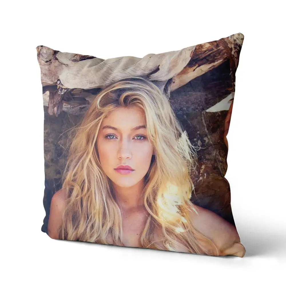 

Gigi Hadid Cotton Canvas custom pillow custom covers Throw Pillow Pillow Covers Sofa Pillow