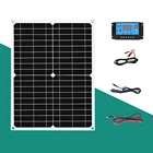 Солнечная панель BOGUANG солнечная батарея солнечные батареи в комплекте 18 В 25 Вт 50 Вт Ежедневный источник питания 100 Вт  ч Комплект фотоэлектрических панелей для 5 В USB-устройства 12 В аккумулятор