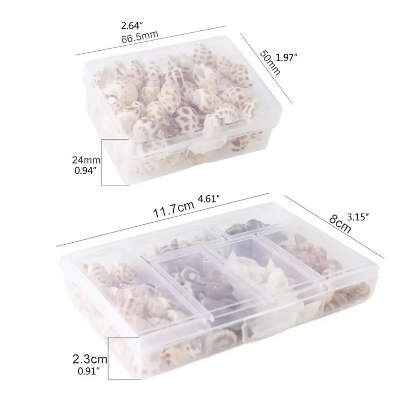 

100Pcs Natural Conch Shells Mini Conch Corn Screw Wall Decoration DIY Aquarium Landscape Seashells Jewelry Making DIY Craft