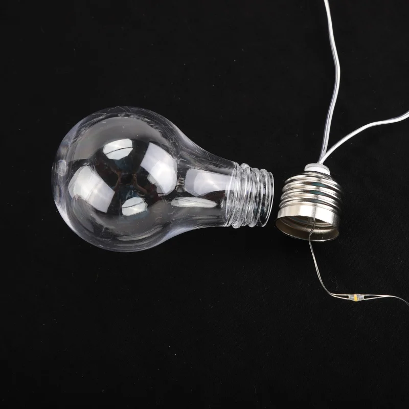 Ночной светильник прозрачный гирлянда с шарами светодиодные медные проволочные