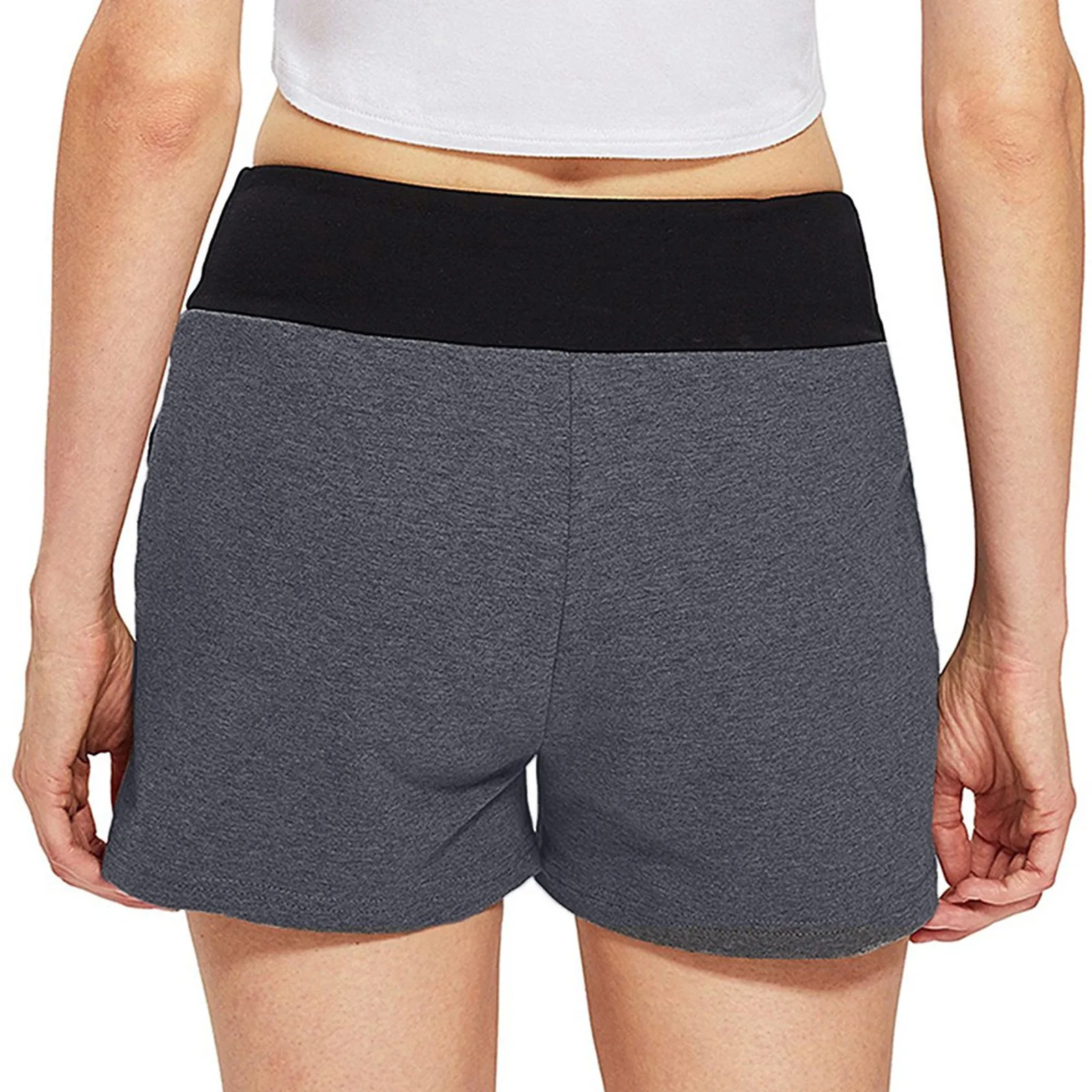 

Donna Pantaloncini Summer Women Printing Workout Shorts Loungewear Elastic Waist Comfy Drawstring