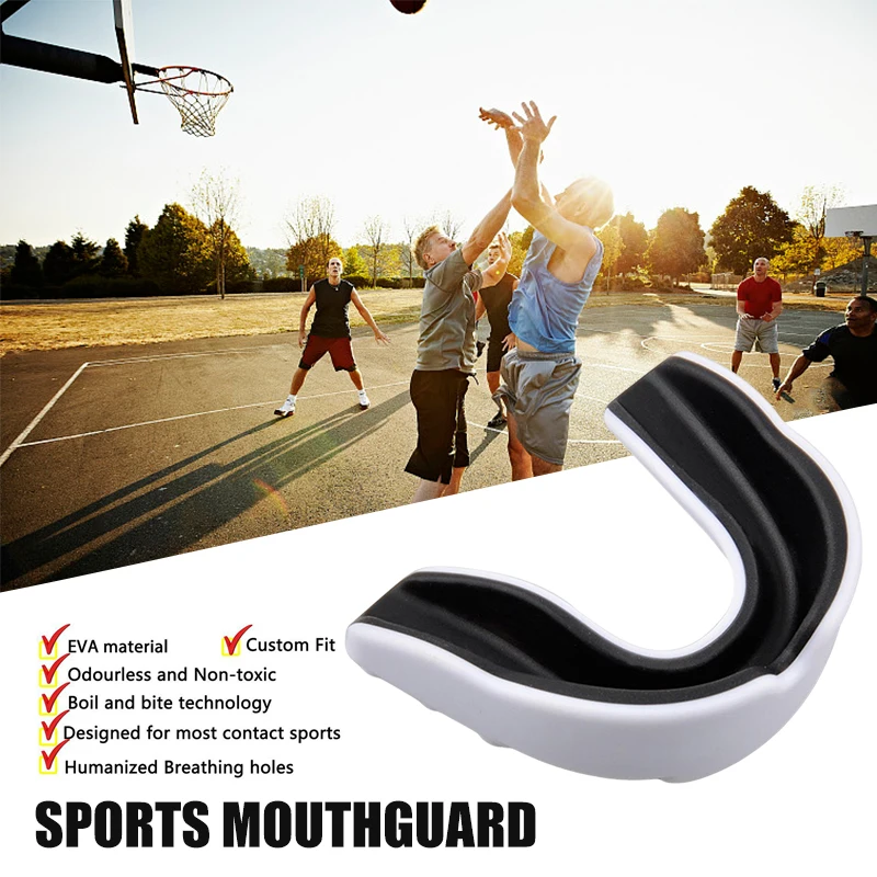 

Sports Mouth Guard For Adult Junior Eva Teeth Protector For Contact Sports Boxing Wrestling Rugby Hockey Boxeo Капа Для Зубов