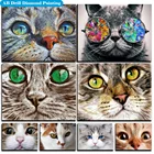 Алмазная живопись AB с животными и кошками 5D, полноразмерная мозаика, картины Стразы, алмазная вышивка крестиком, рукоделие, украшение