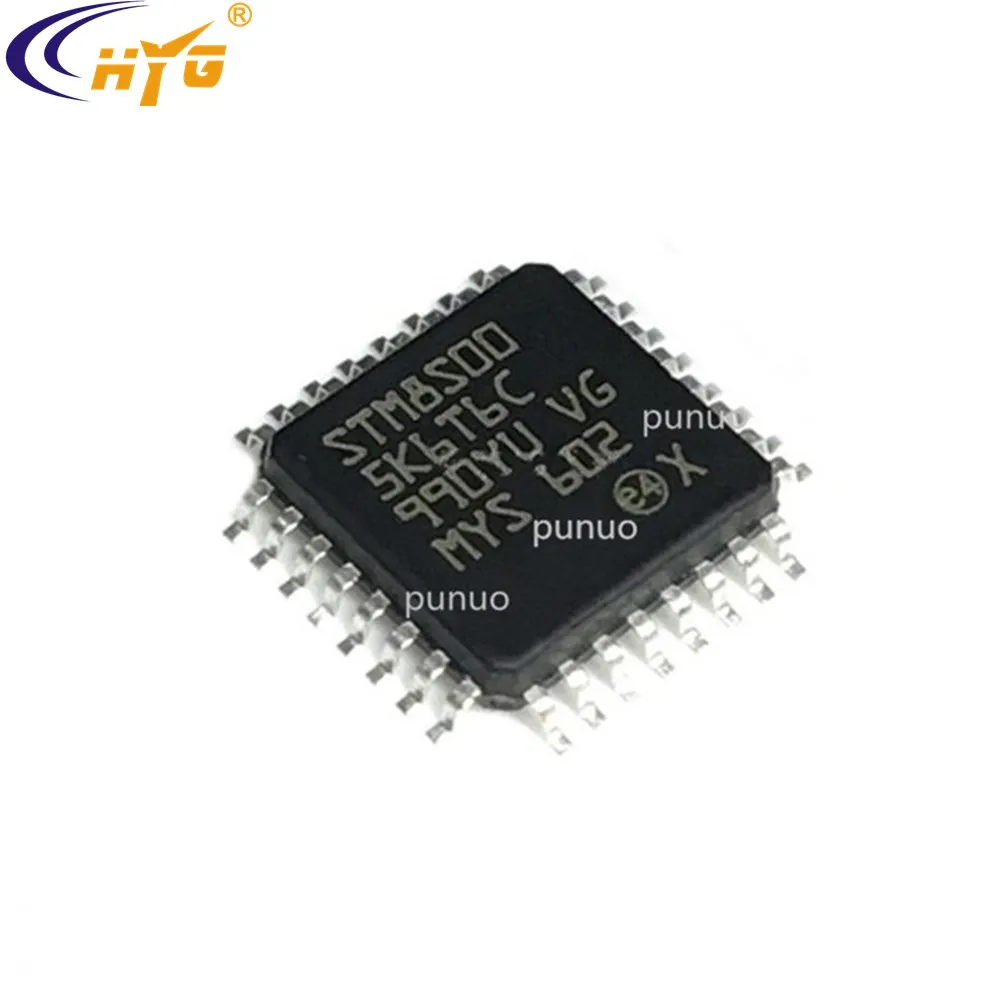 Оригинальные аутентичные STM8S005K6T6C Инкапсуляция LQFP 32 8 битные MCU 10 ADC таймеры