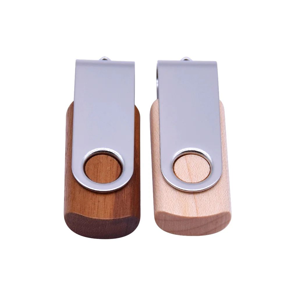 Деревянный вращающийся USB + флип бокс флэш накопитель 3 0 64 ГБ 32 16 8 карта памяти для