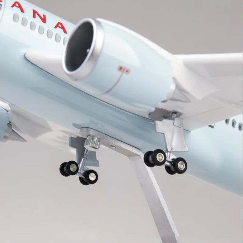 1/130 весы 47 см самолет B787 Dreamliner Канада авиакомпаний Модель W светильник и колеса