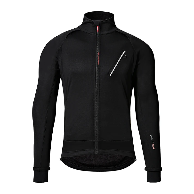 

Santic Men Cycling Jacket Windproof MTB Jackets Fleece Warm Cycling Casual Coat Autumn Winter Reflective Asian Size WM0C01115