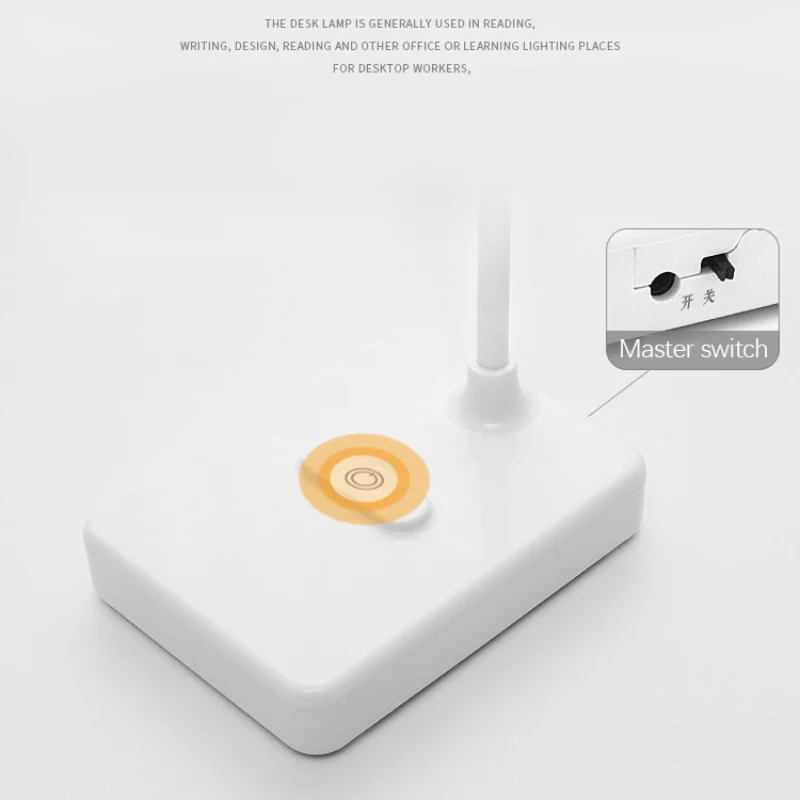 

Usb Charging Desk Lamp Led Eye Protection Dimmable Reading Light Student Study Night Light Touch Switch Folding Table Lamp