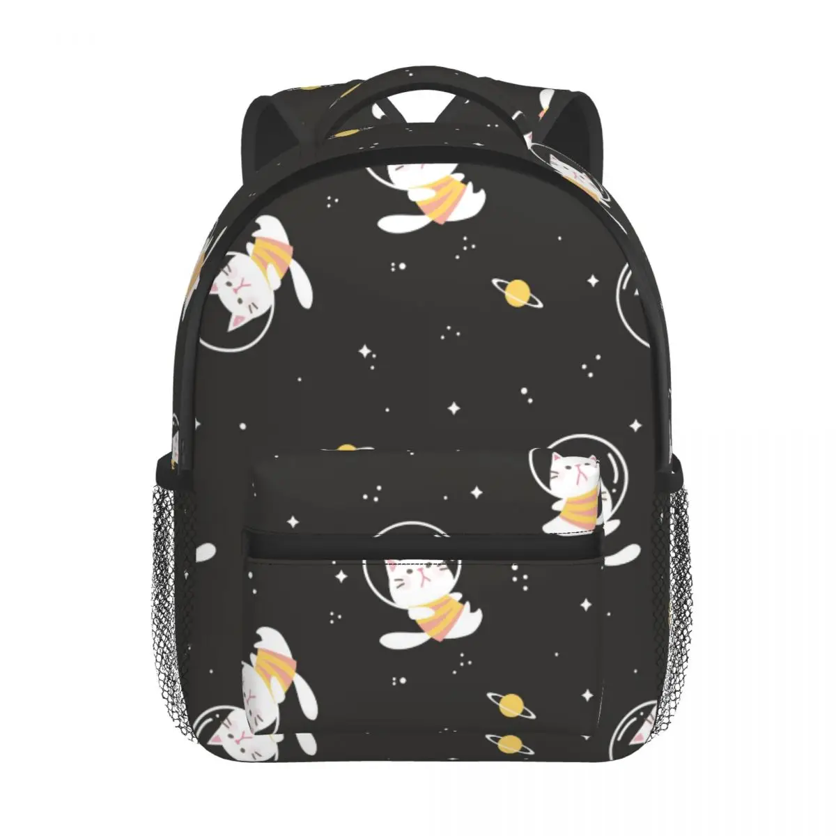 Cartoon Cat Floating In The Space Area With Star Baby Backpack Kindergarten Schoolbag Kids Children School Bag