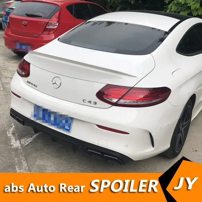 Спойлер для Benz W205 C class coupe спойлер из АБС пластика заднего крыла автомобиля