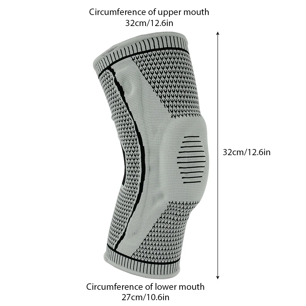 

Elasticity Long Knee Protector Brace Leg Sleeve Calf Knee Support Brace Protector Leg Warm Sports Kneepads Basketball Knee Pads