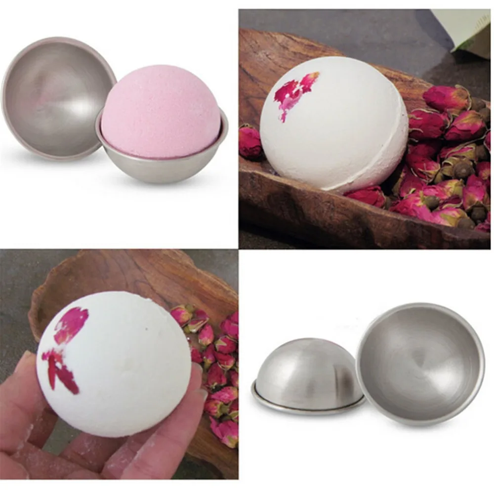 3 Size Trumpe Aluminum Semicircle DIY Round Ball Cake Mold Egg Tarts Pudding Jelly Ice Cream Moulds Fondant Baking Tools | Дом и сад