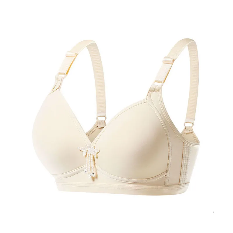 3D размера плюс Беспроводной бюстгальтер C07 и трусиков комплект бесшовного пуш-ап