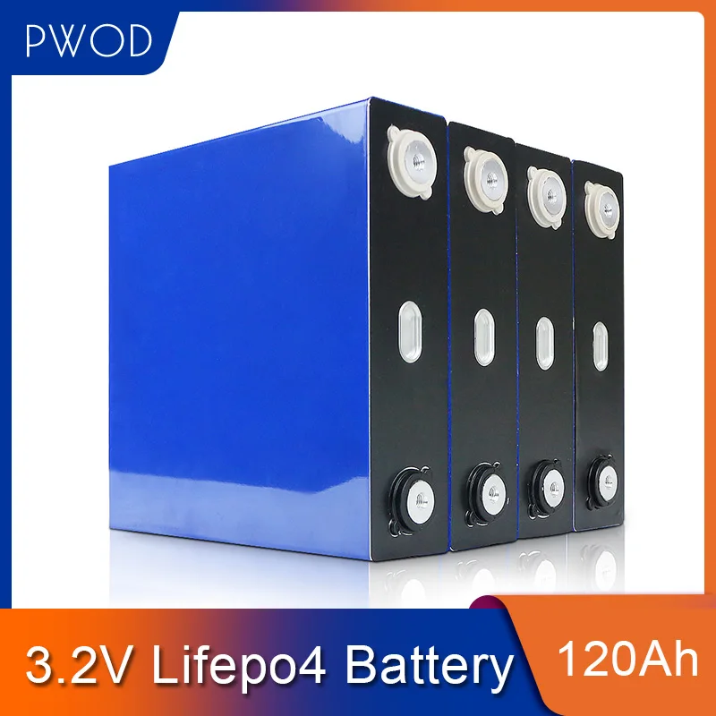 

Brand New Lifepo4 32PCS PWOD DIY Battery 120AH Grade A 3.2V Lithium Iron Phosphate Cell For Solar Cells Golf Cart EU US TAX FREE