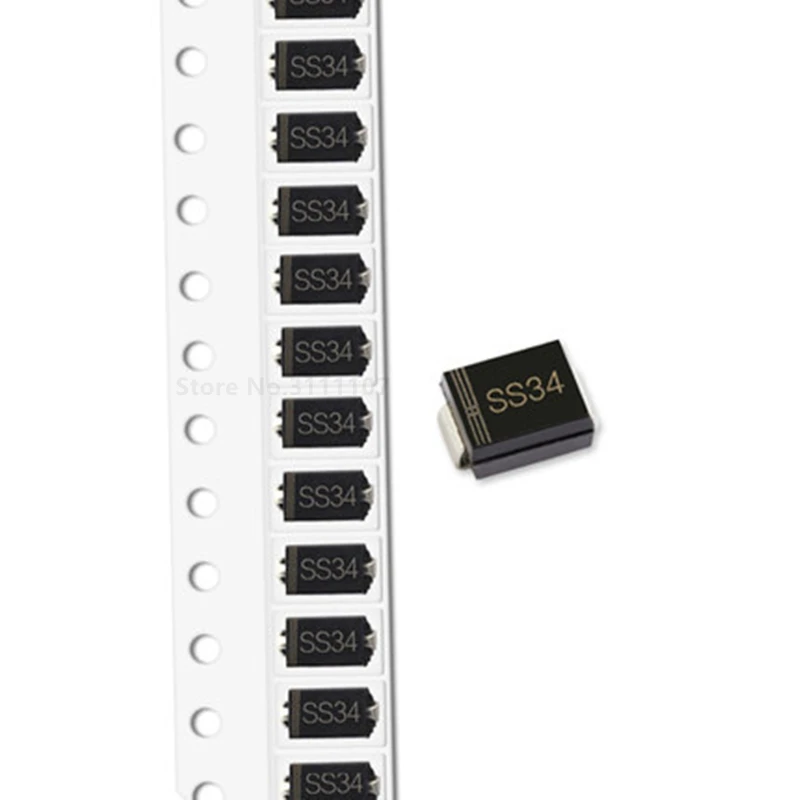 

100PCS/Lot Schottky Diode SS34 SK34 SMD 1N5822 SS34 Wholesale New