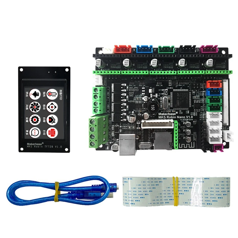 Makerbase модернизированная MKS Robin Nano V1.0 ARM плата управления с TFT28 2 8 дюймов пресс