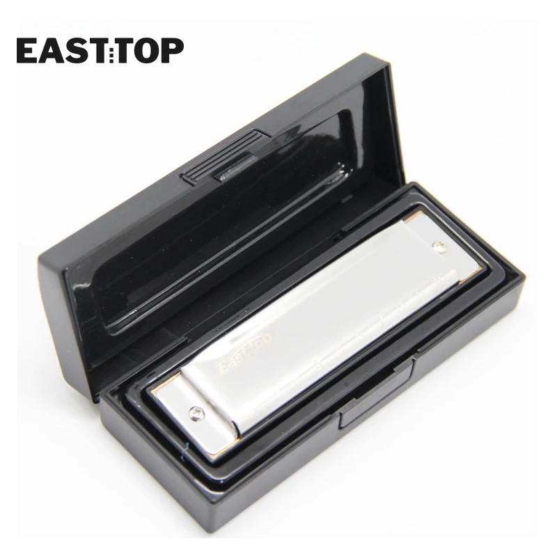 EASTTOP T10 3 10 отверстий harps diatonic чехлы из нержавеющей стали гармоника|Губная