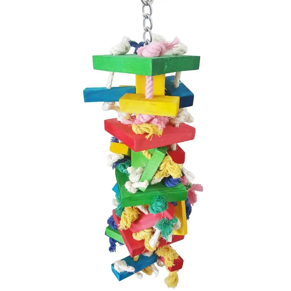 Средний и большой попугай игрушка для домашних животных красочная птица