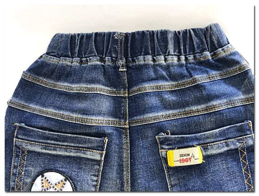 

IENENS Kids Boys Jeans Spring Clothes Children Denim Long Pants Baby Boy Casual Trousers Stertch Jeans Fit Height 110-150 cm