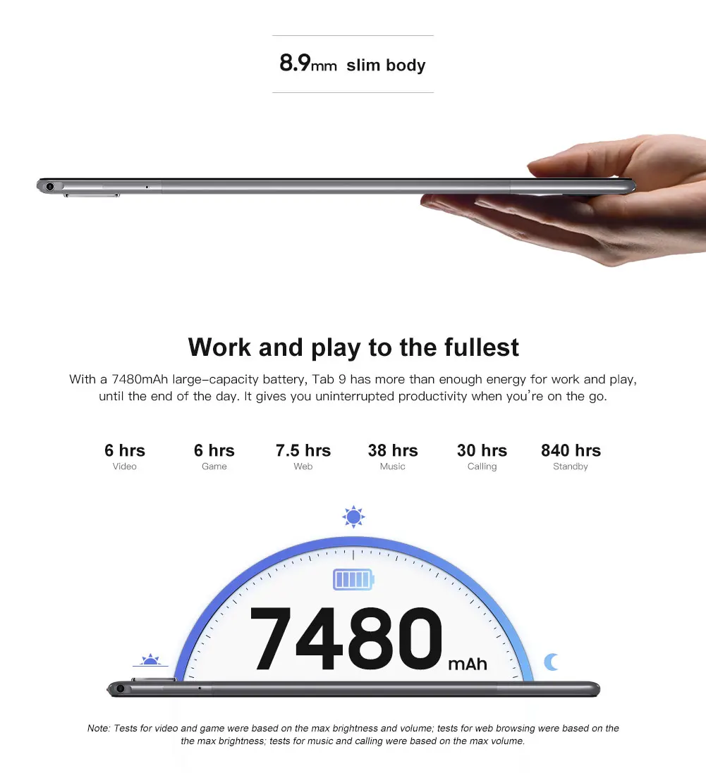 Планшет Blackview Tab 9 экран 10 1 дюйма 4 Гб ОЗУ 64 ПЗУ Восьмиядерный процессор RAM4G камера 13