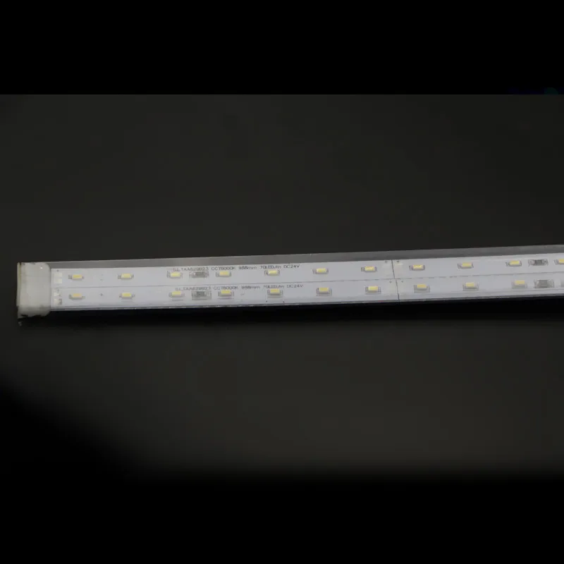 50 шт./лот SMD3014 светодиодная жесткая полоса 24 в 70 светодиодов/м 8 мм ширина pcb 78 6
