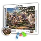 Полностью круглая алмазная живопись, вышивка крестиком 5d, алмазная вышивка сделай сам, деревенский пейзаж, вышивка стразы, мозаика, домашний декор