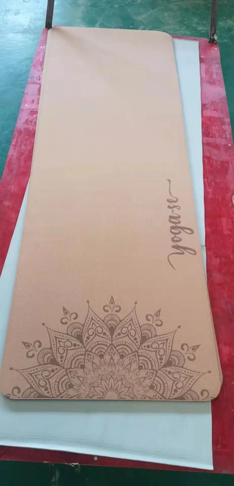 

183cm*66cm*6mm Non-slip Yoga Mat Natural Cork TPE Fitness Mat With Position Line Pilates Practice Exercise Mat Meditation Mat