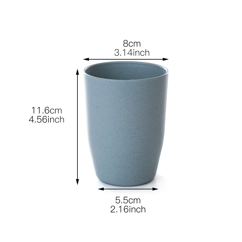 Пластиковые чашки для чая в скандинавском стиле Экологичная чашка из пшеничной