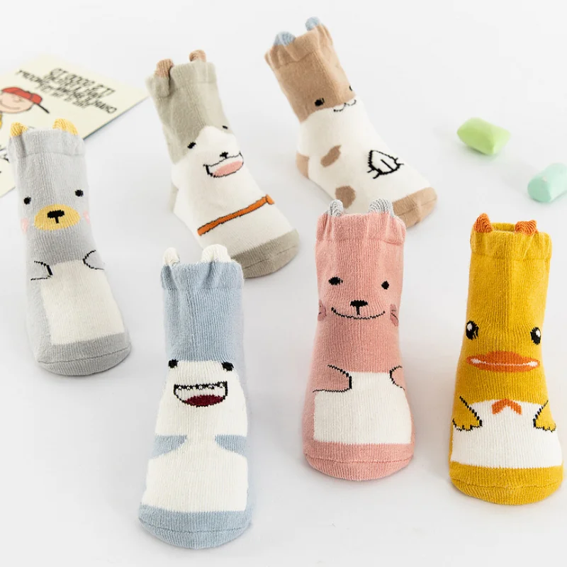 

2021 New Arrival Cute Socks Newborn Accessories Baby Girl Boys Cartoon Socks Kids Anti-slip Socks Calcetines Bebe Recien Nacido