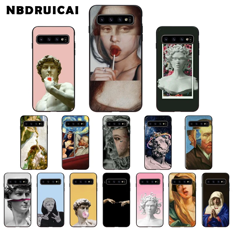 NBDRUICAI Мона Лиза искусство Дэвид линия качественный силиконовый чехол для