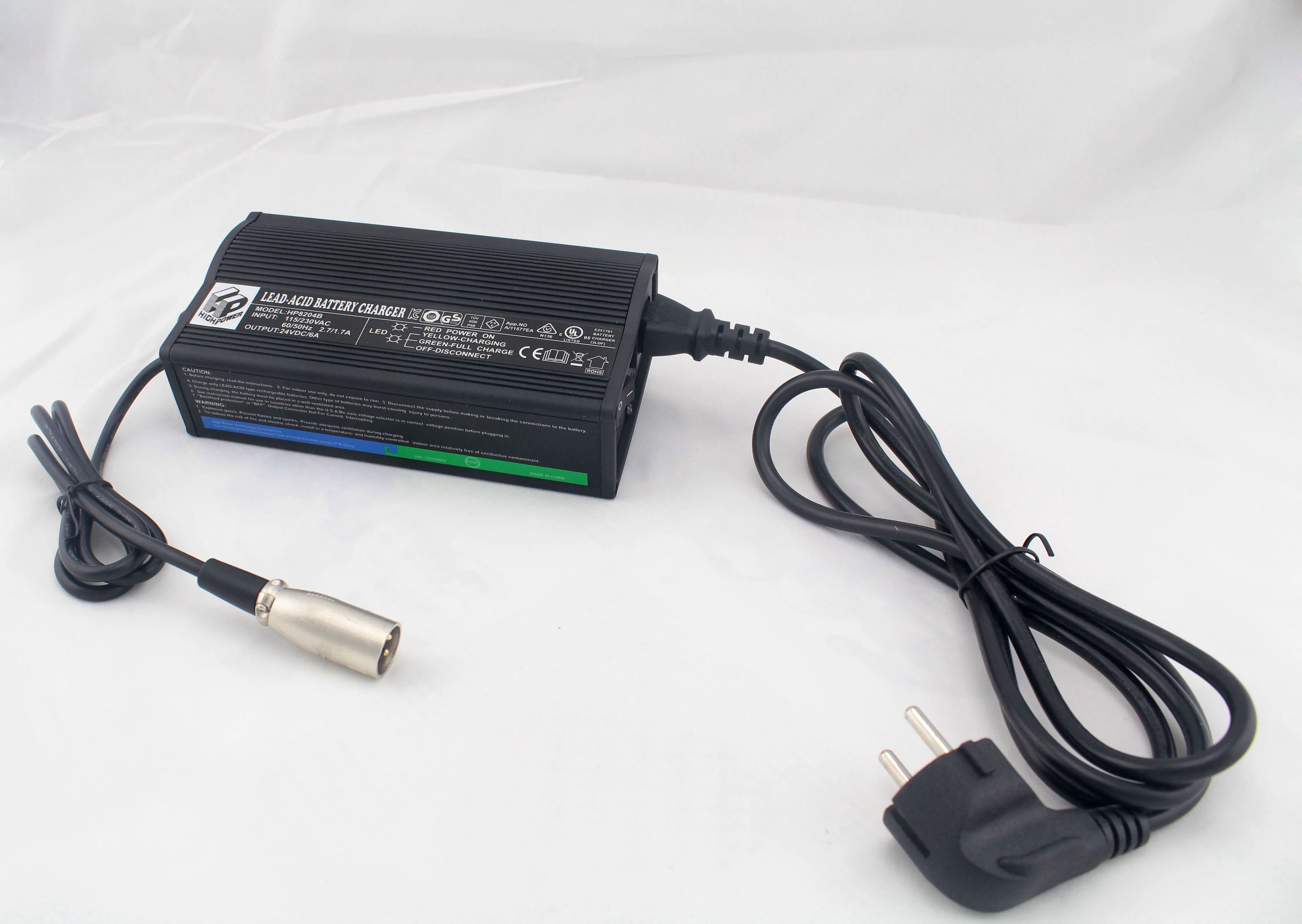 Свинцово Кислотное гелевое зарядное устройство для аккумуляторов 24 В 6 А