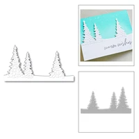 2020 new winter christmas tree embossing background metal cutting dies for cut making greeting card paper scrapbooking no stamps