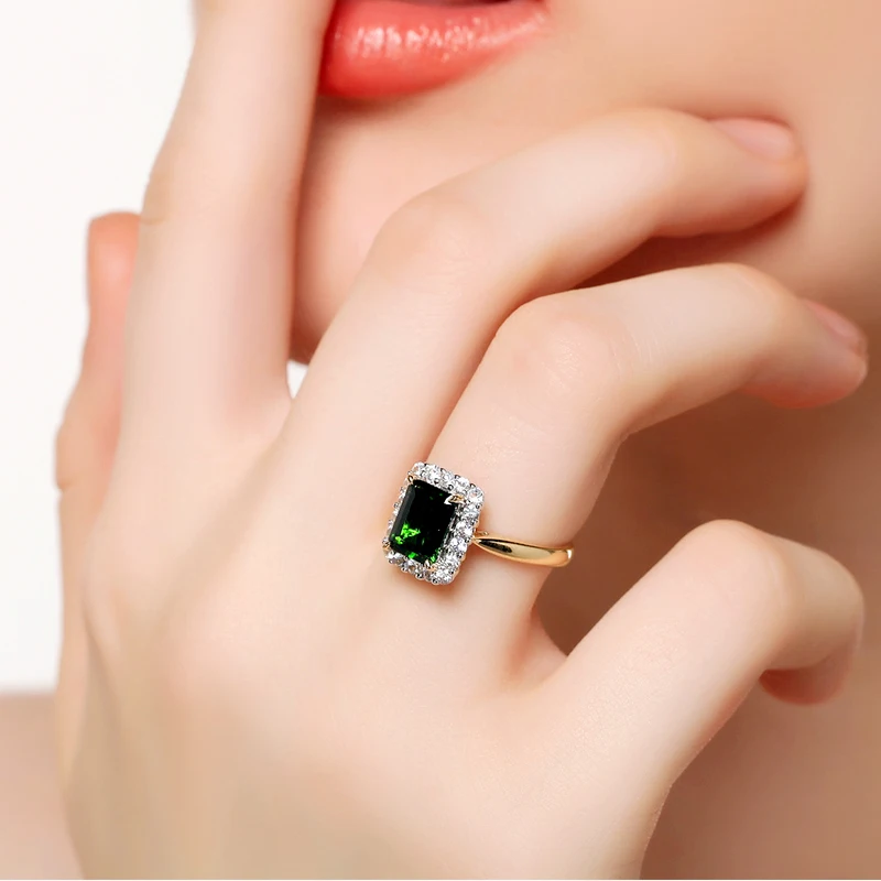 ENZO Natural topaz 18K Pure Gold 2020 New Hot Selling Top Ring Women Heart Shape For Ladies Woman Genuine Jewelry | Украшения и