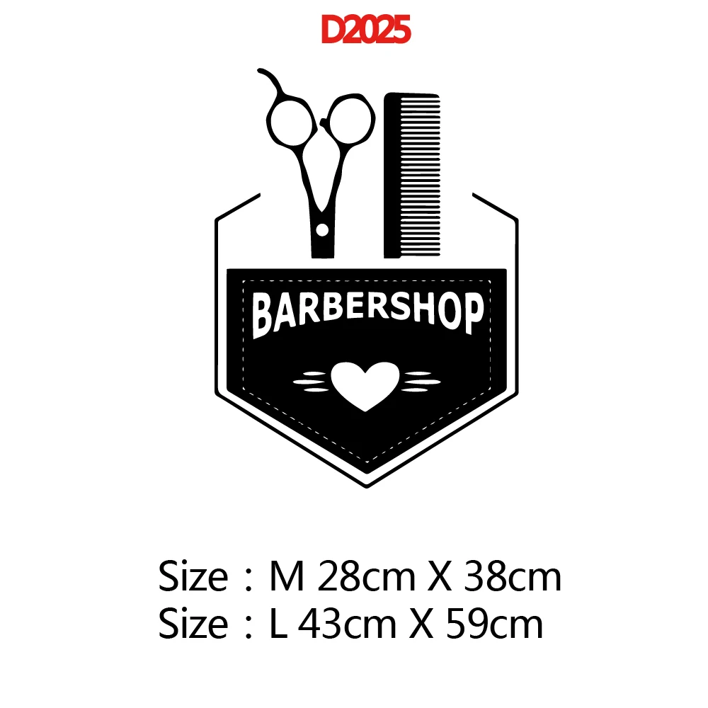 Style7 Мультяшная Парикмахерская переводная наклейка Съемная виниловая наклейка на стену плакат для стрижки комнаты Декор виниловые наклейки на стены Парикмахерская обои - Цвет: Style7