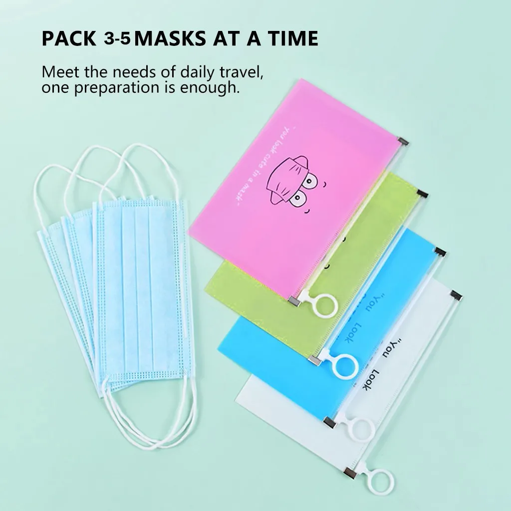 8 шт. Модный чехол для маски сумка портативный держатель рта хранения косметички