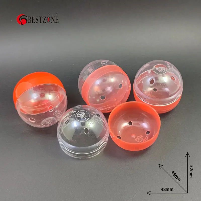 50 шт. прозрачные пластиковые капсулы-сюрпризы 48 х52 мм 1 89 х2 дюйма