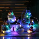 Светодиодные шарики, водонепроницаемые, для рождественской елки, свадьбы, домашнего интерьера, прозрачные рождественские украшения, пластиковые лампы