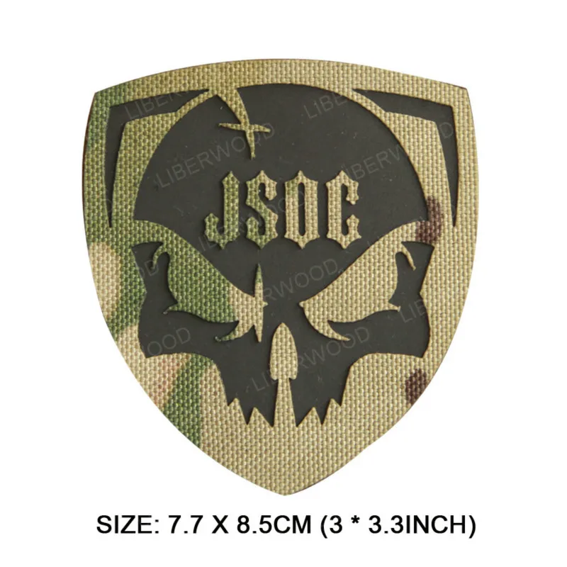 США JSOC инфракрасный отражающая вставка в стиле милитари с аппликацией на