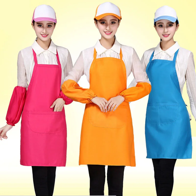 Пользовательский фартук унисекс водонепроницаемый для чистки кухни выпечки