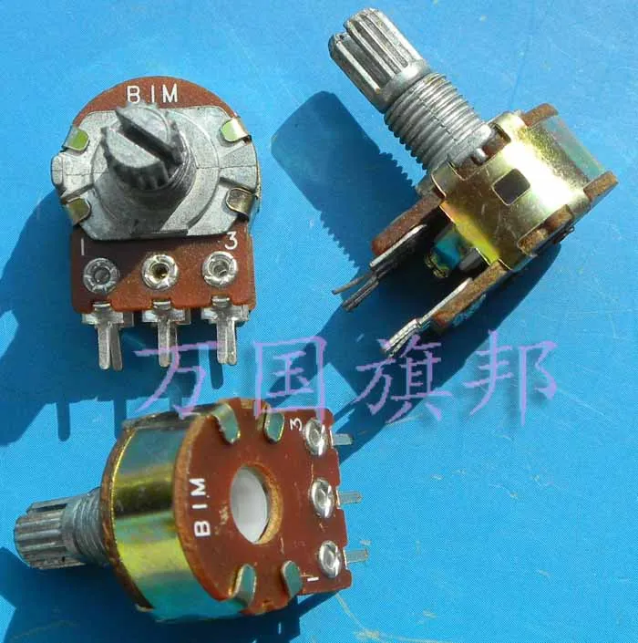 

Free Delivery. WH148 potentiometer B1M double six feet short shank