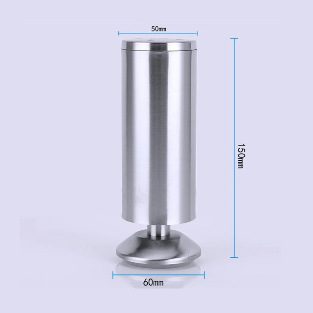 150mm 1 шт. регулируемые ножки для дивана из нержавеющей стали запасные ножки для мебели ножки для дивана кровать стул стол - Цвет: 150mm
