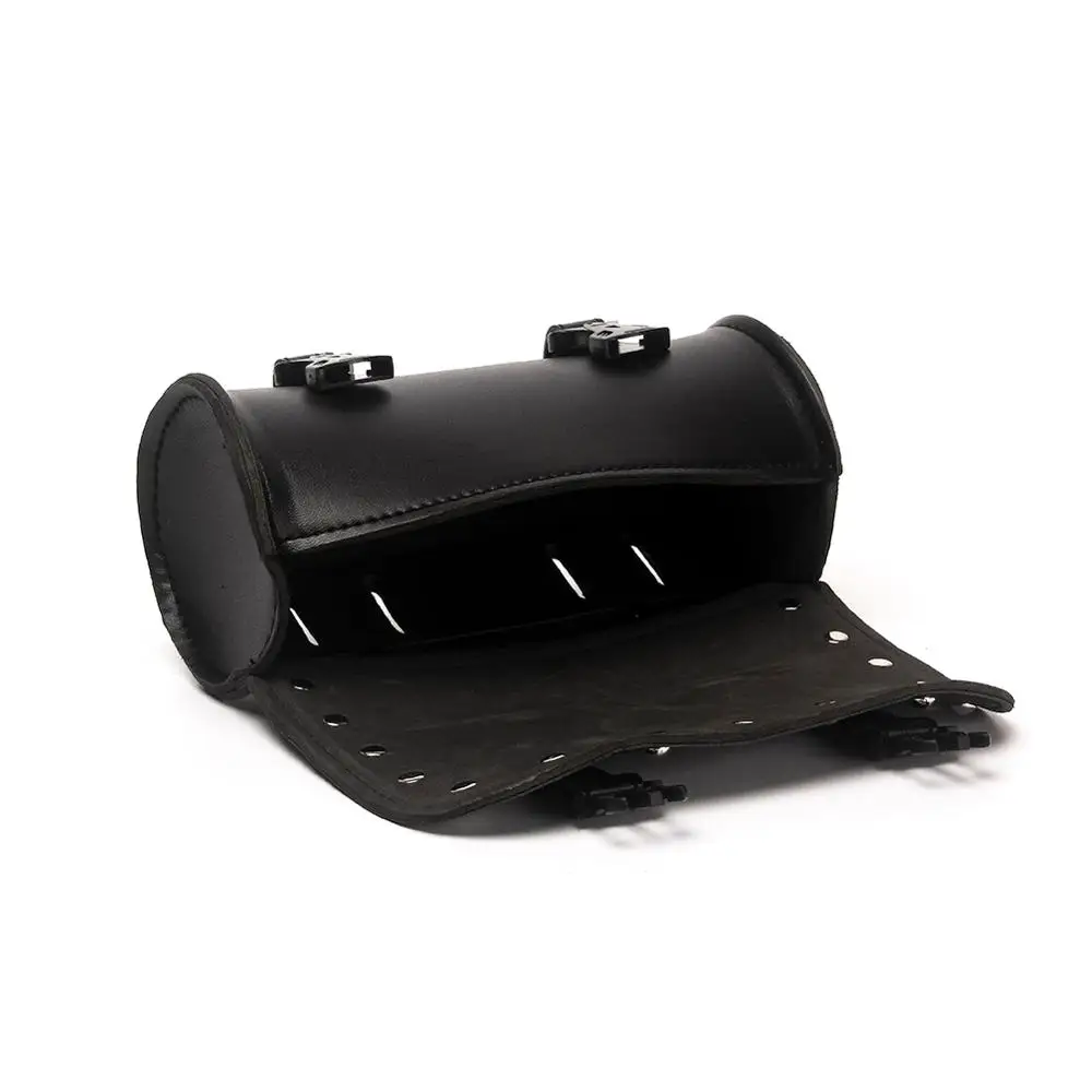 Triclicks мотоциклы сумки рулон баррель сумка для инструментов из искусственной кожи