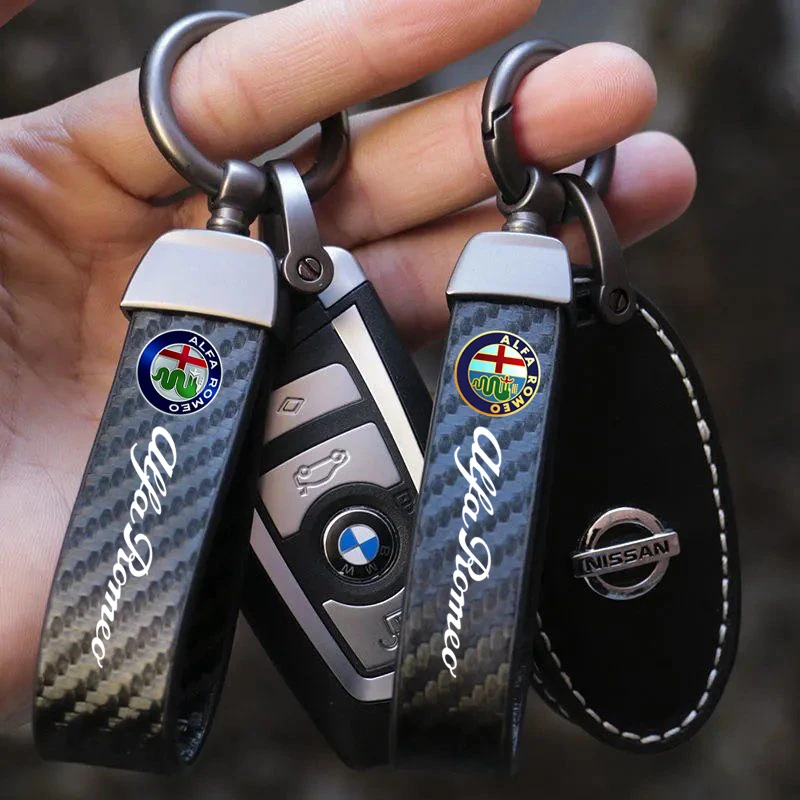 

Car Stickers Keychain Key Holder Keyring Key Chains Lanyard for Keys for Alfa Romeo 159 147 156 166 Giulietta Giulia Mito Spider