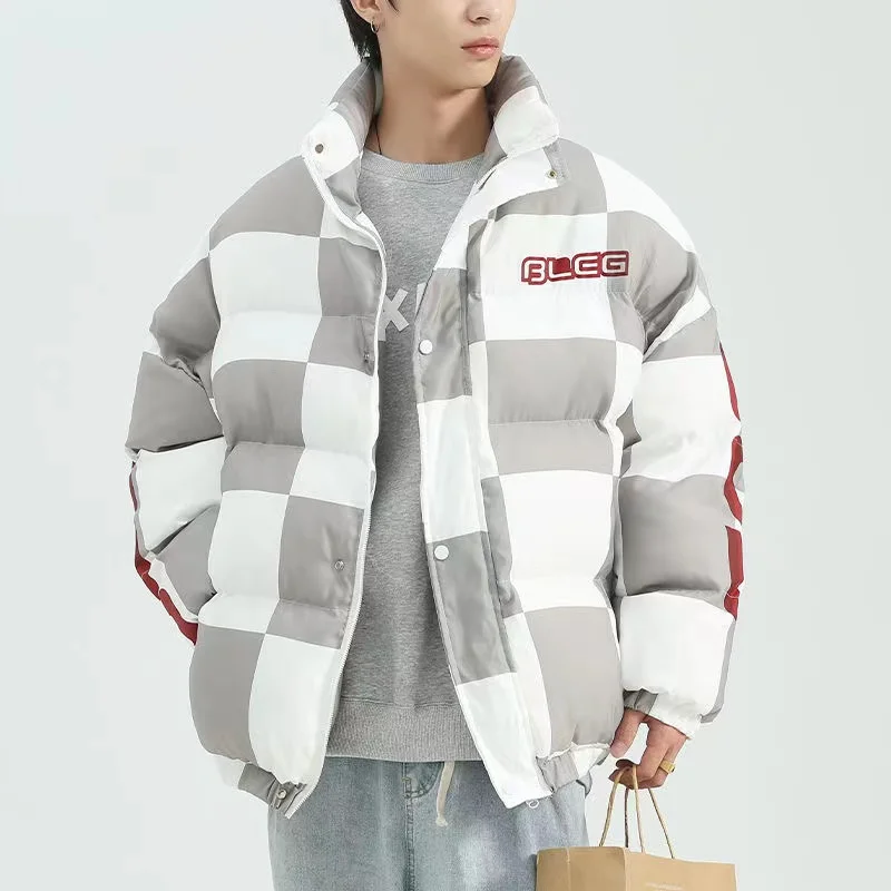 Trendy Fashion Men's Jacket Thicken Winter Men's Jackets Standing Collar Workwear Cotton Clothes Warm New 2021 Men's Outerwear