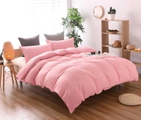 summer white washed bedding set simple solid color soft pink duvet cover quilt cover grey bedclothes home bedroom family size