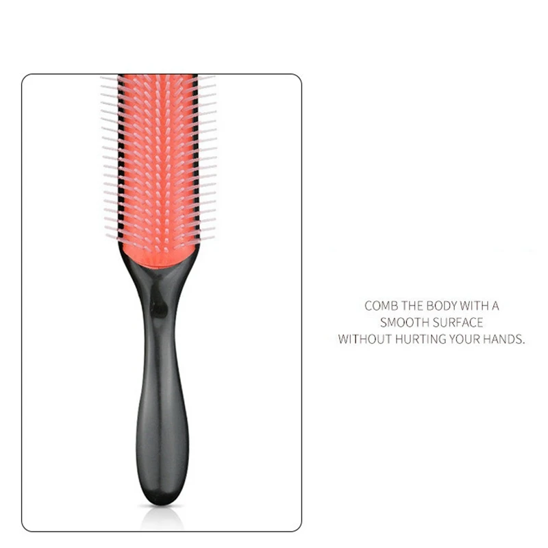 

Hair Brush for Natural Curly Hair 9 Row Hair Straight Hair Massage Comb Anti-Static Straight Hair Comb Set