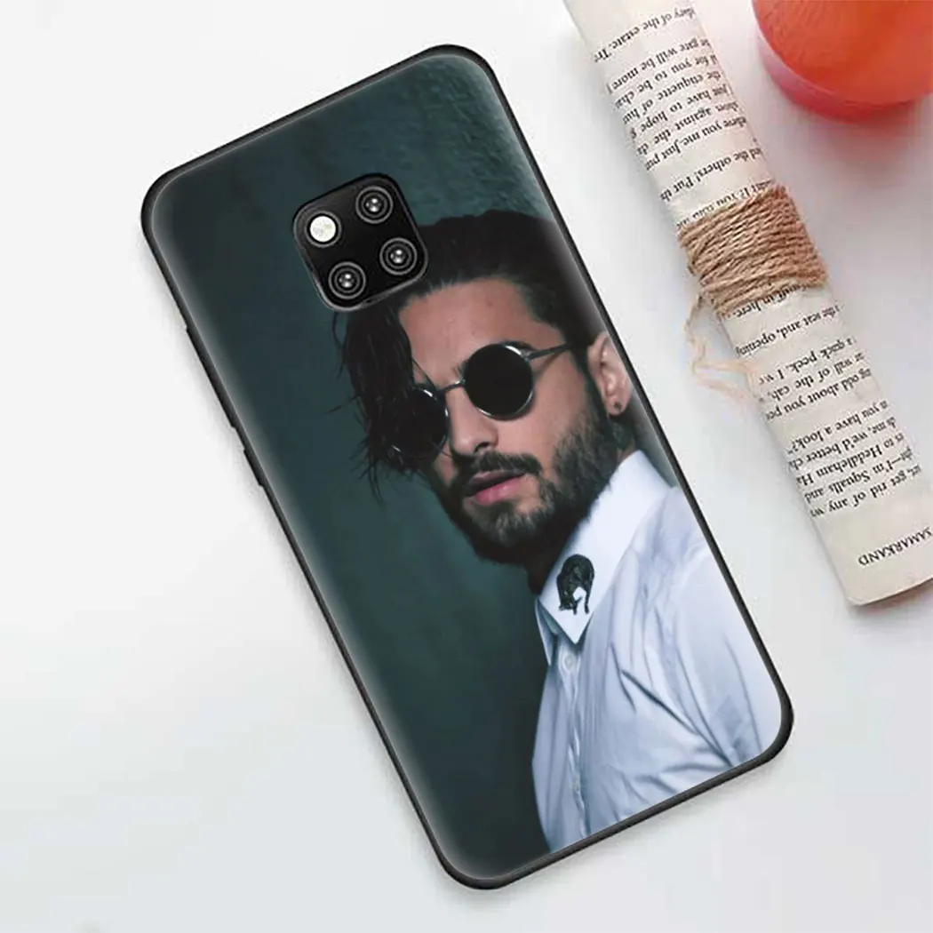Soft silicone Cover for Huawei Mate 10 20 30 Pro Lite Y6 Y7 Y9 Prime Y5 Black Phone Case Maluma | Мобильные телефоны и