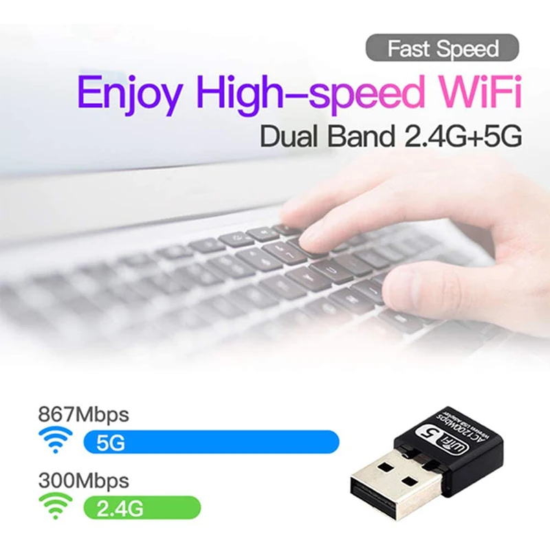 Wi-Fi-адаптер Realtek RTL8812BU 3 0 ГГц 5 2 4 Мбит/с | Компьютеры и офис
