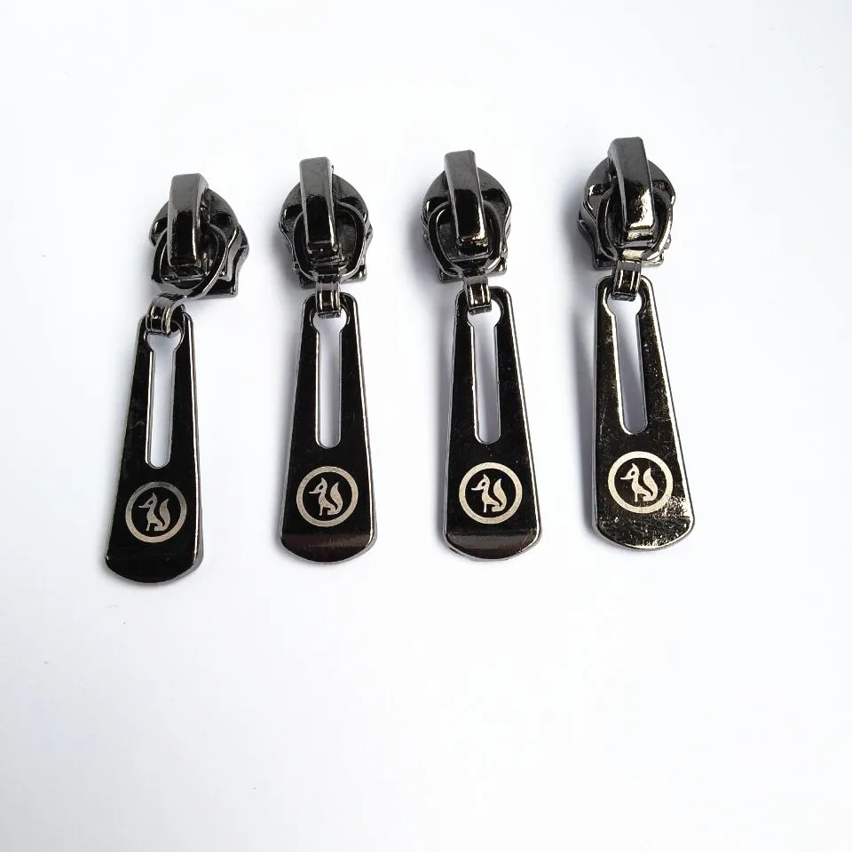 

20Pcs Nylon 5# Gun Black Zipper Head Clothing Home Textile Metal Slider 1A